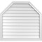 Ekena Millwork Octagonal Top Surface Mount PVC Gable Vent w/ 2"W x 1-1/2"P Brickmould Frame, 36"W x 34"H GVPOT36X3402SN - alternate 1